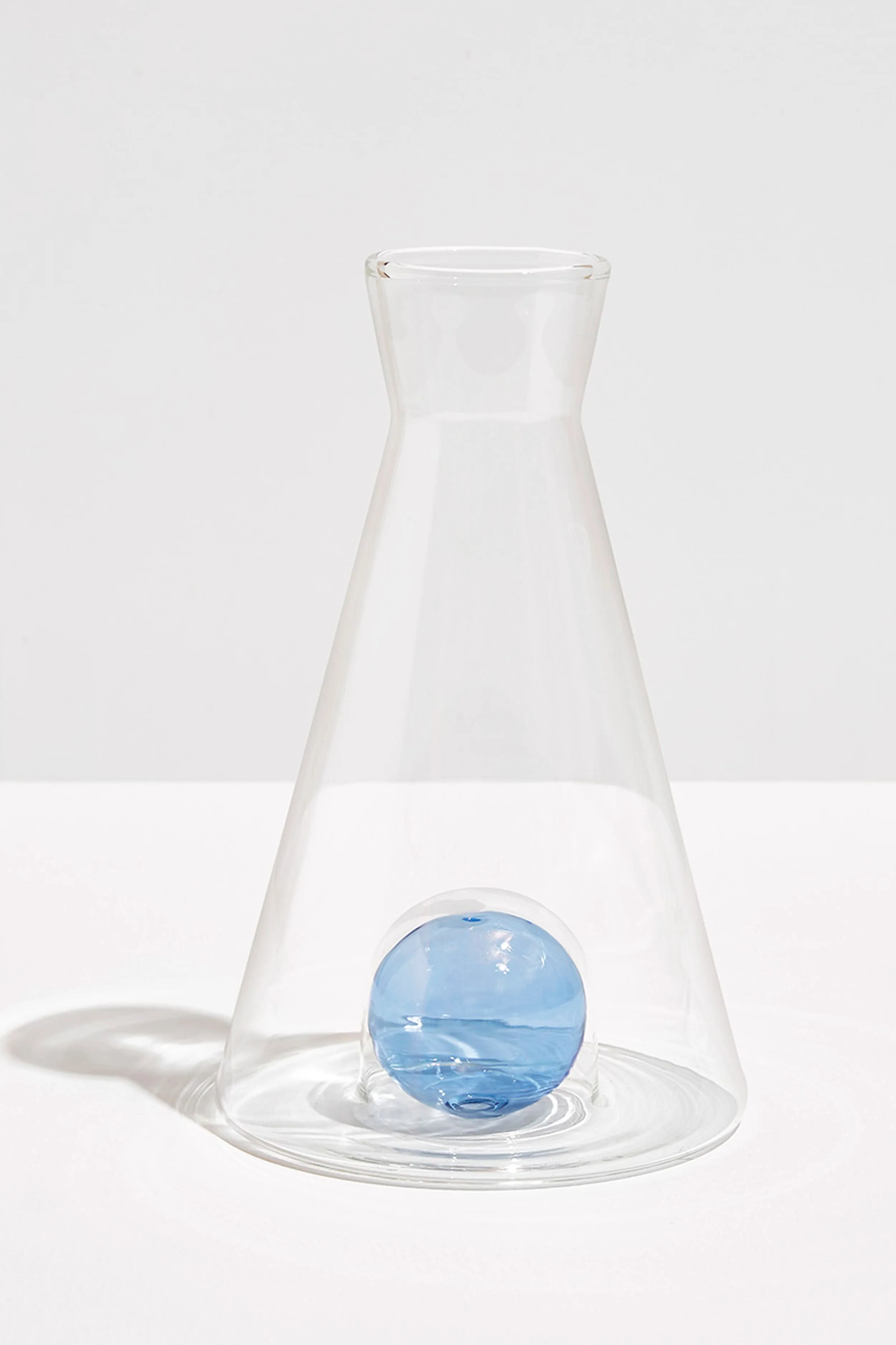 Clear and Blue Vice Versa Carafe