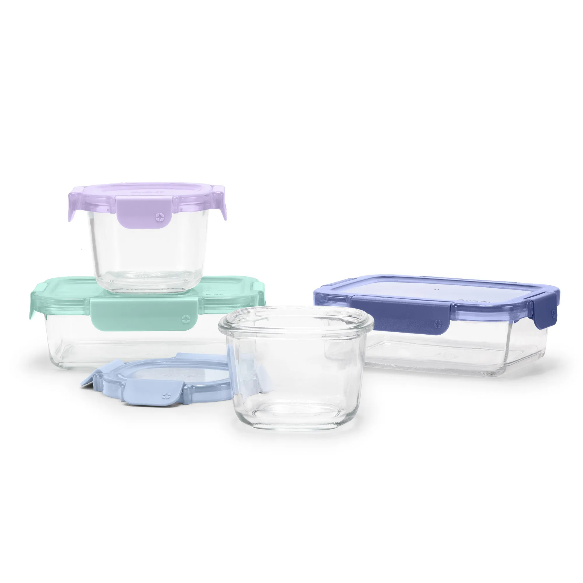 Color Lock® Glass 8pc Mixed Meal Prep Set