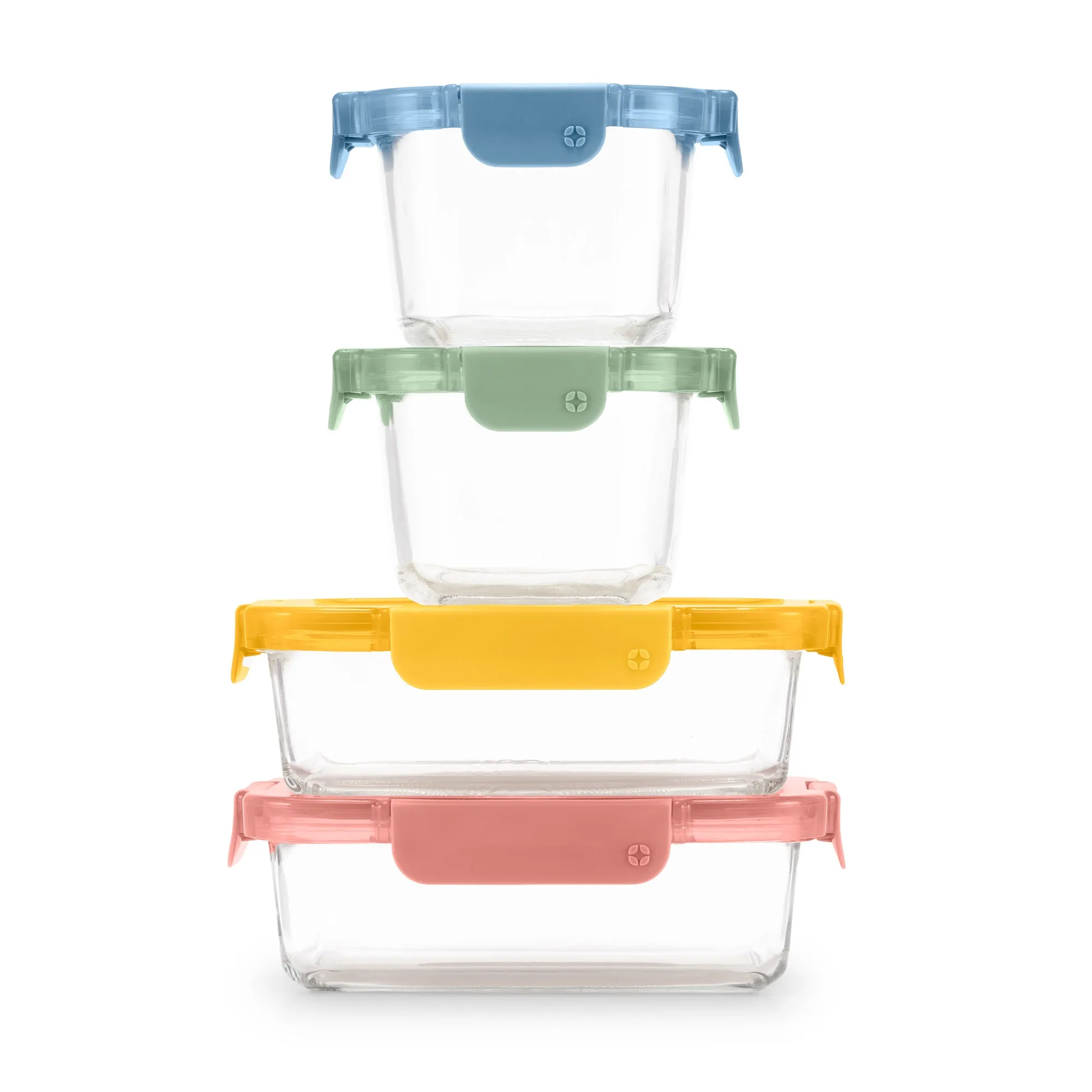 Color Lock® Glass 8pc Mixed Meal Prep Set