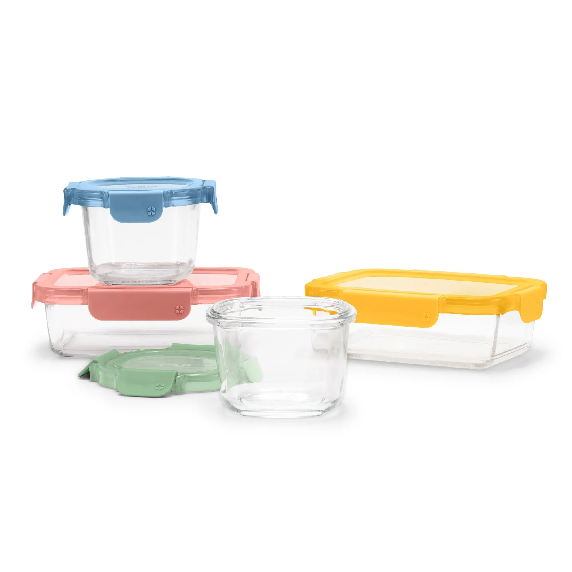 Color Lock® Glass 8pc Mixed Meal Prep Set