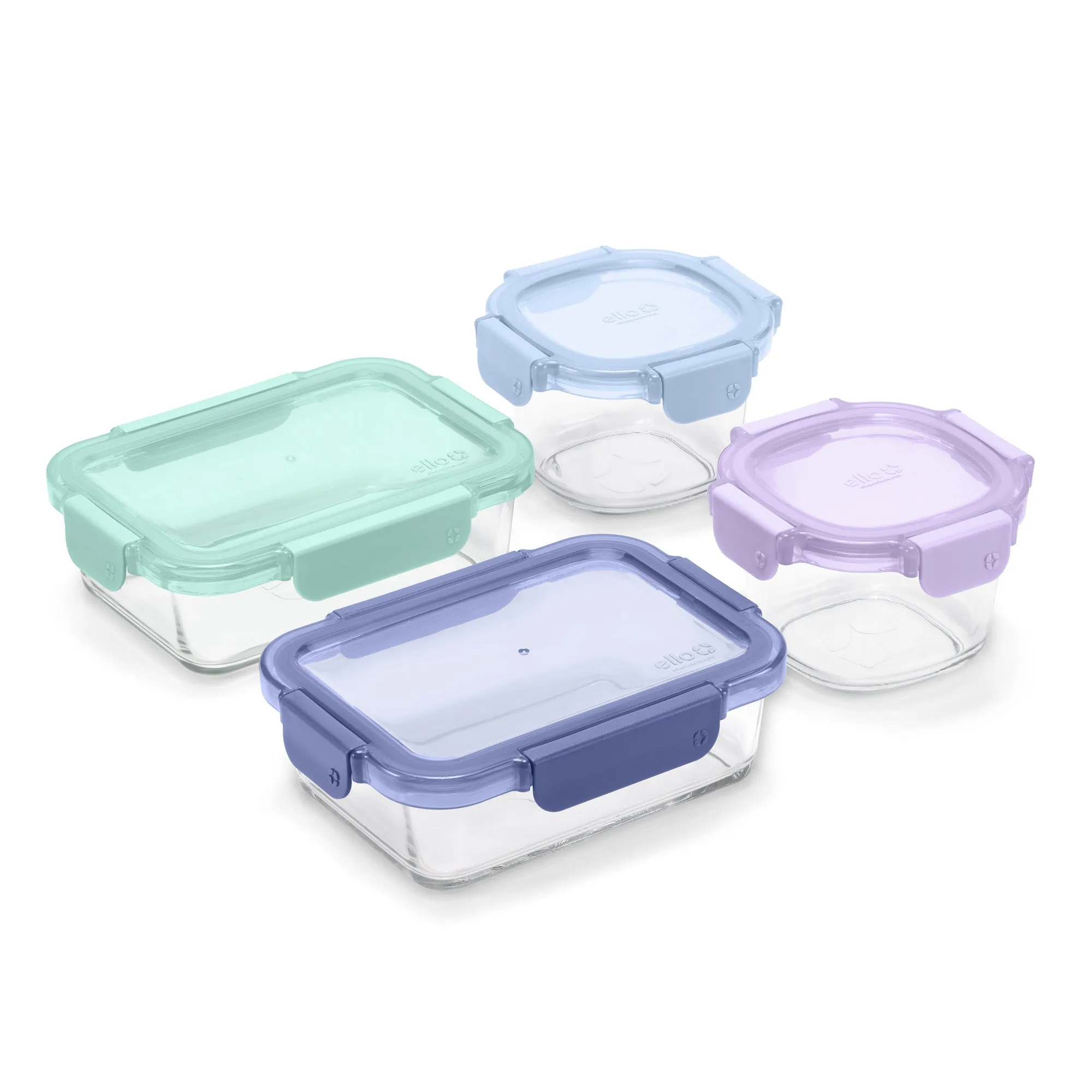 Color Lock® Glass 8pc Mixed Meal Prep Set