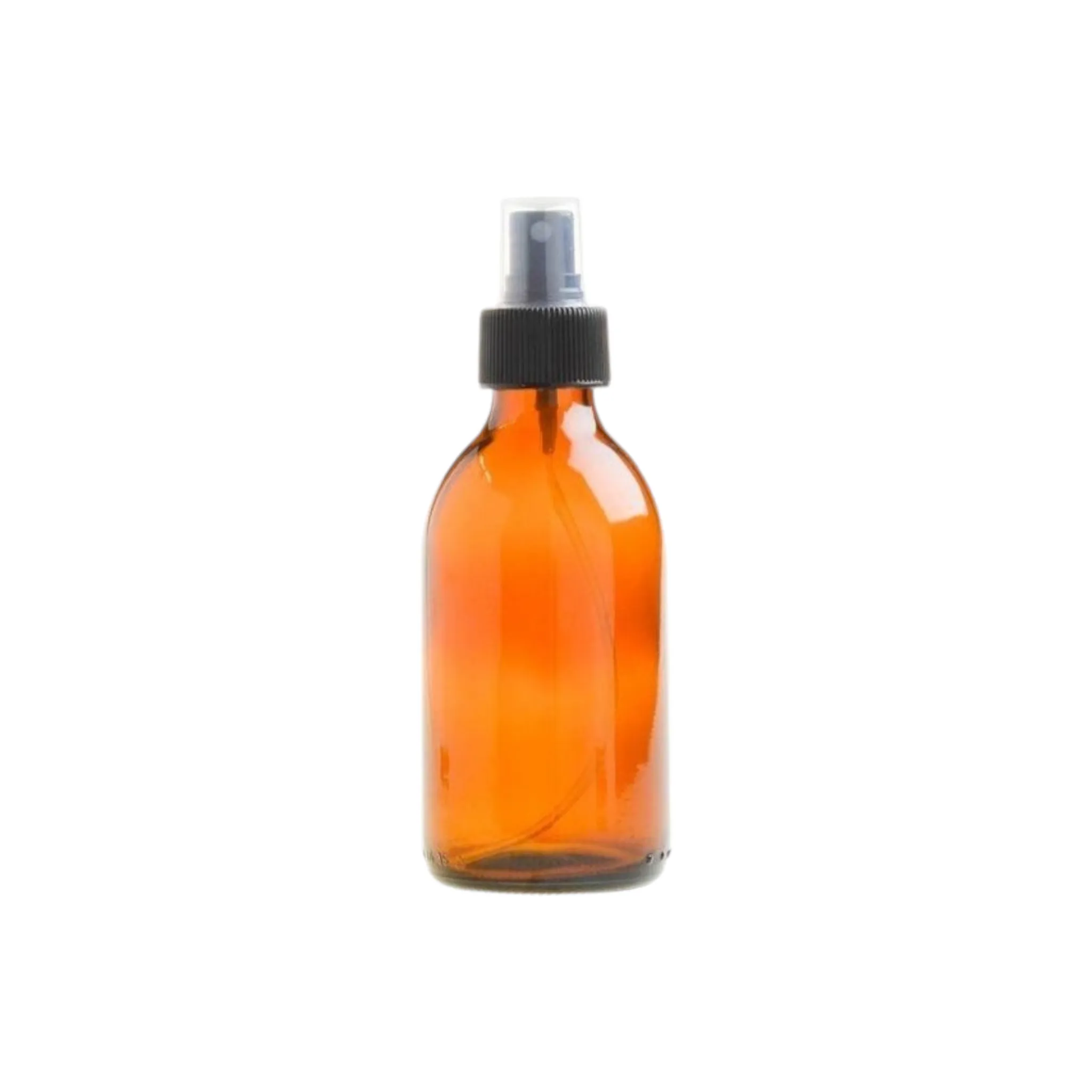 Consol 200ml Glass Generic Amber Bottle Brown with Black Atomiser Mist Pump Lid