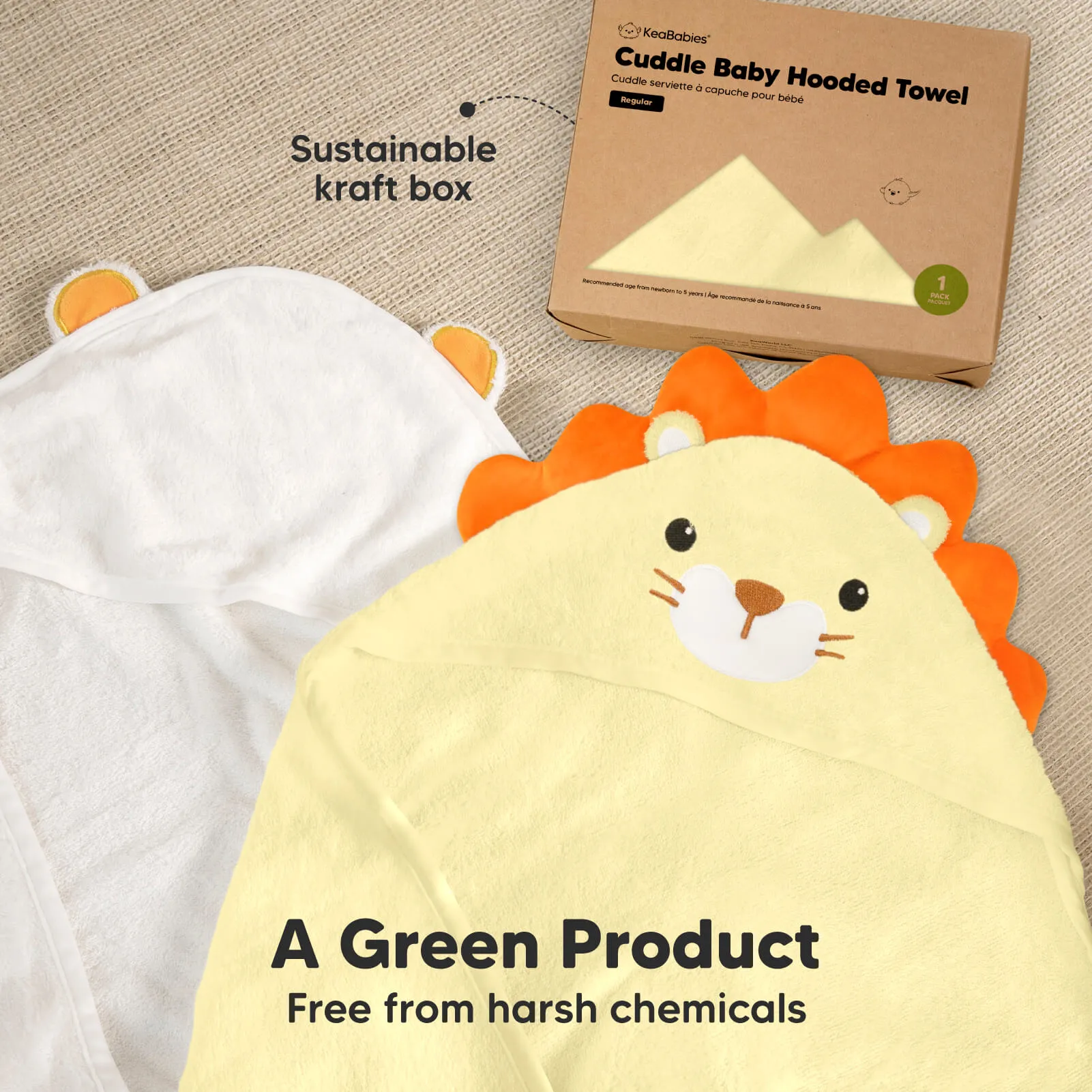 Cuddle Baby Hooded Towel (Lion)