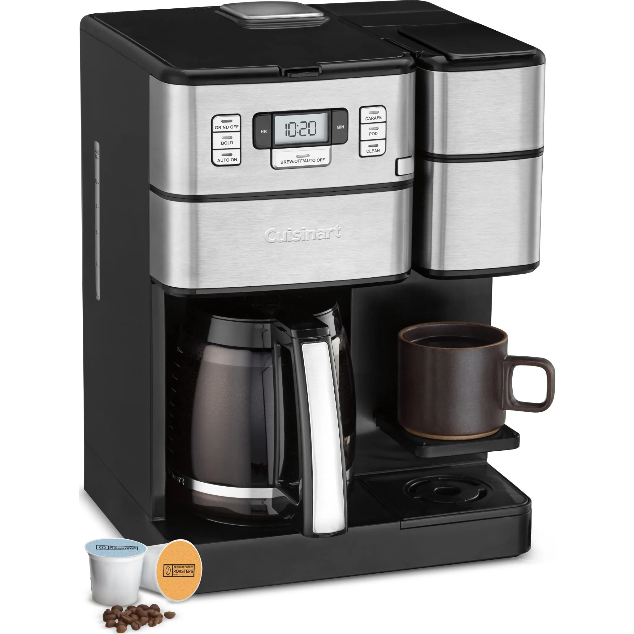 Cuisinart 12-Cup Combo Grind & Brew Coffeemaker (SS-GB1C) - Black Stainless