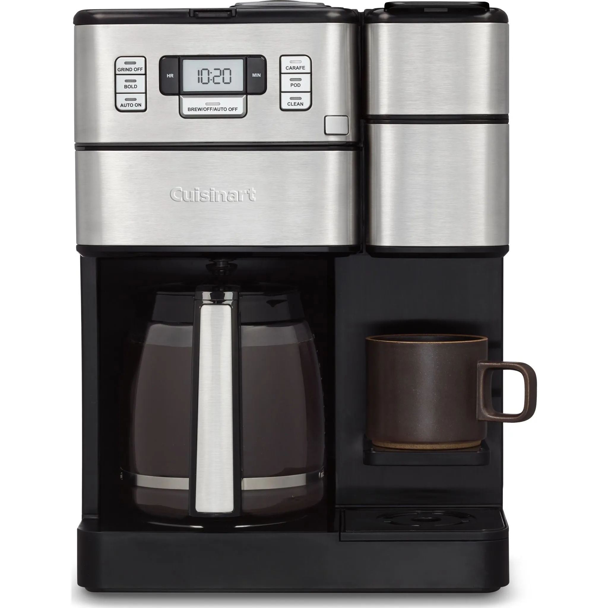 Cuisinart 12-Cup Combo Grind & Brew Coffeemaker (SS-GB1C) - Black Stainless