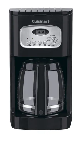 Cuisinart Programmable Coffeemaker Digital, Filter Brew 12 Cup Black Charcoal Water Filter