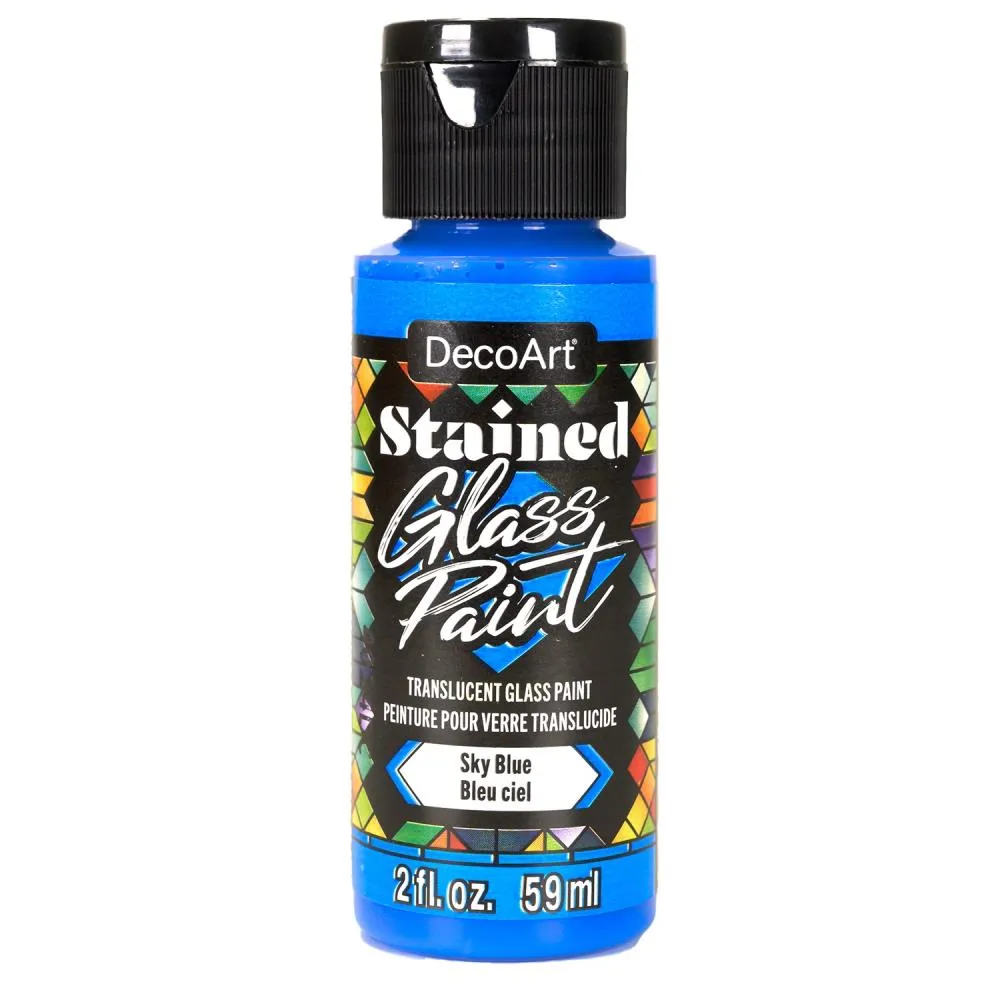 DecoArt Stained Glass Paint 2oz - Sky Blue