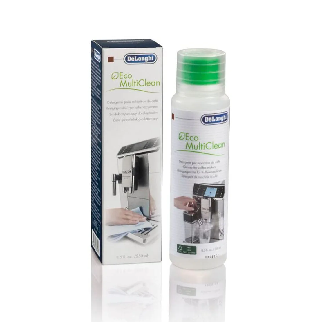 DeLonghi Eco MultiClean Milk System Cleaning Solution, 250 ml