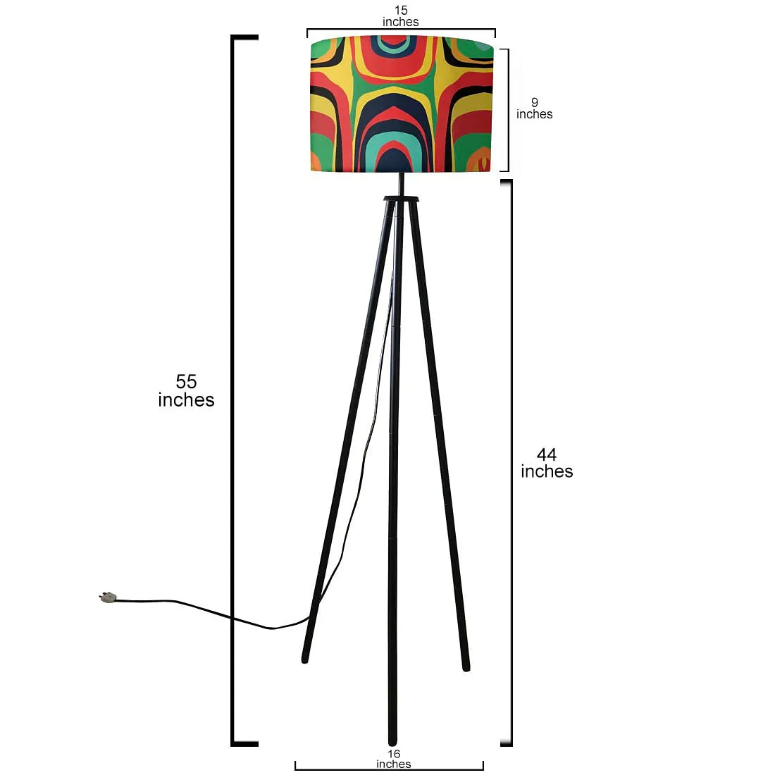 Designer Tripod Floor Lamp Standing Light for Bedroom