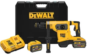 DeWALT DCH481X2 Combination Hammer Kit, Battery Included, 60 V, 9 Ah, 1-9/16 in Chuck, SDS-Max Chuck, 3150 bpm :EA: QUANTITY: 1