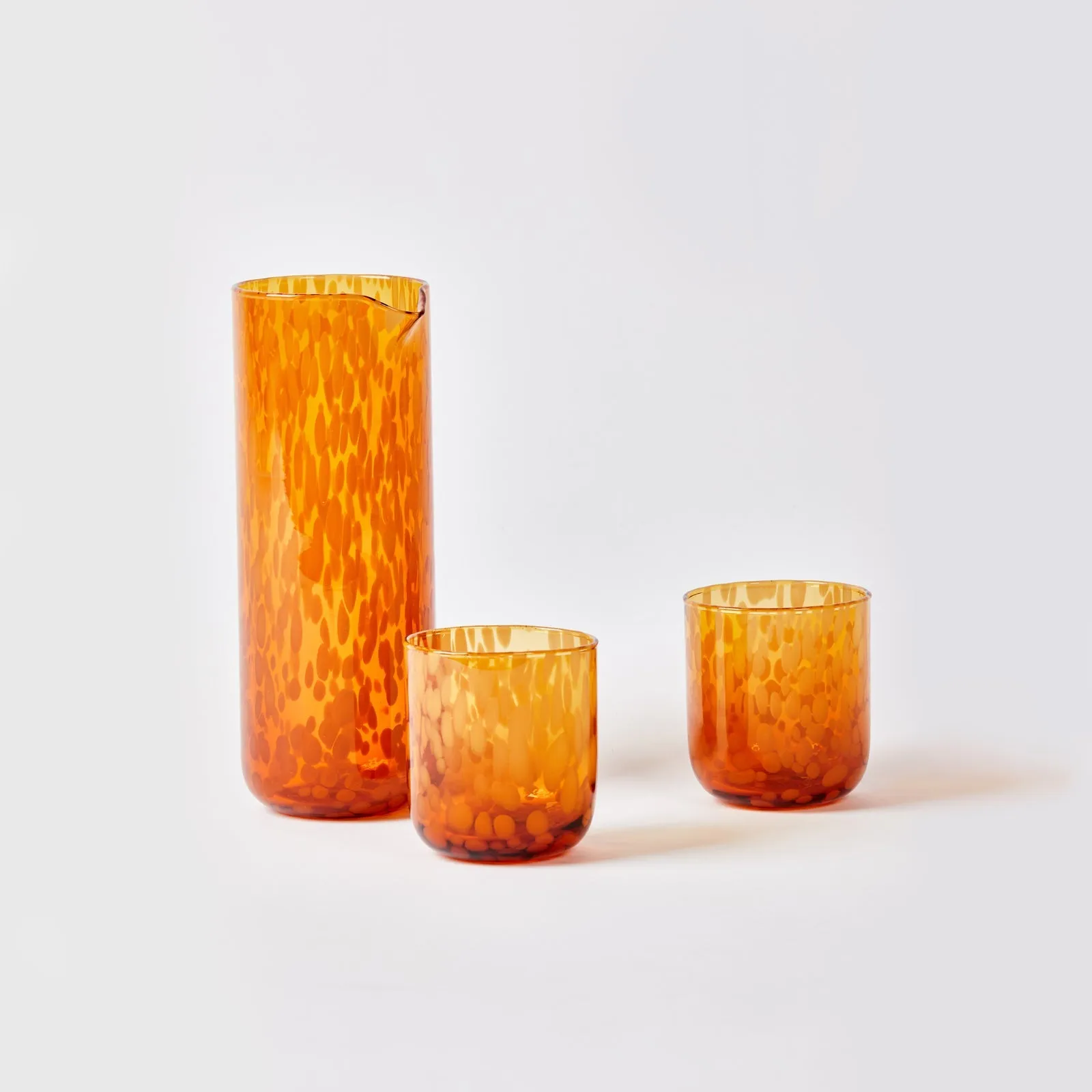 Dots Amber Carafe