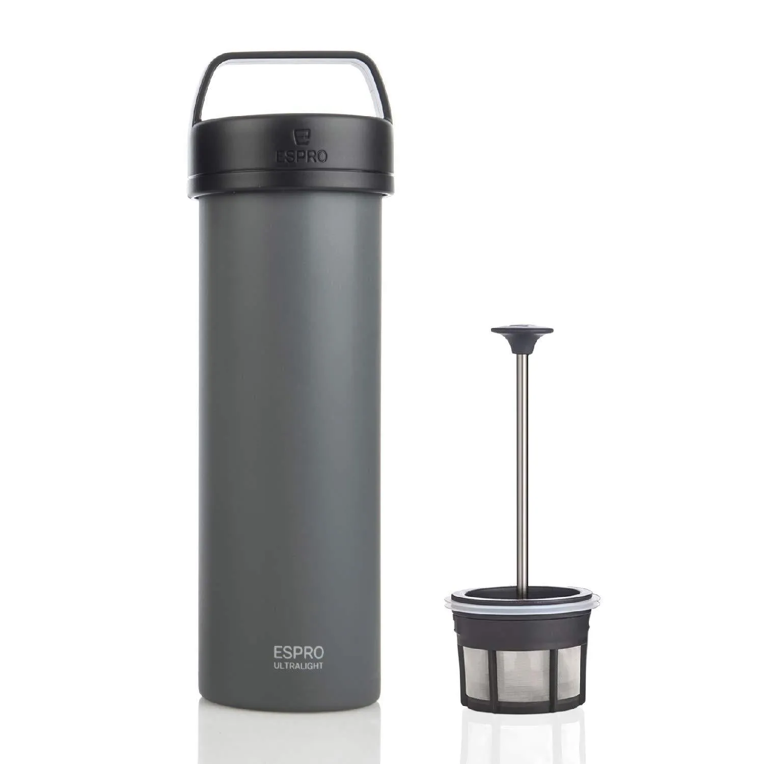 Espro Ultralight 16oz Portable Coffee Press Gunmetal Grey