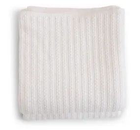 Evangeline Cable Knit Cotton Blanket