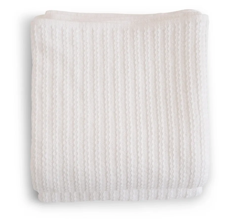 Evangeline Cable Knit Cotton Blanket