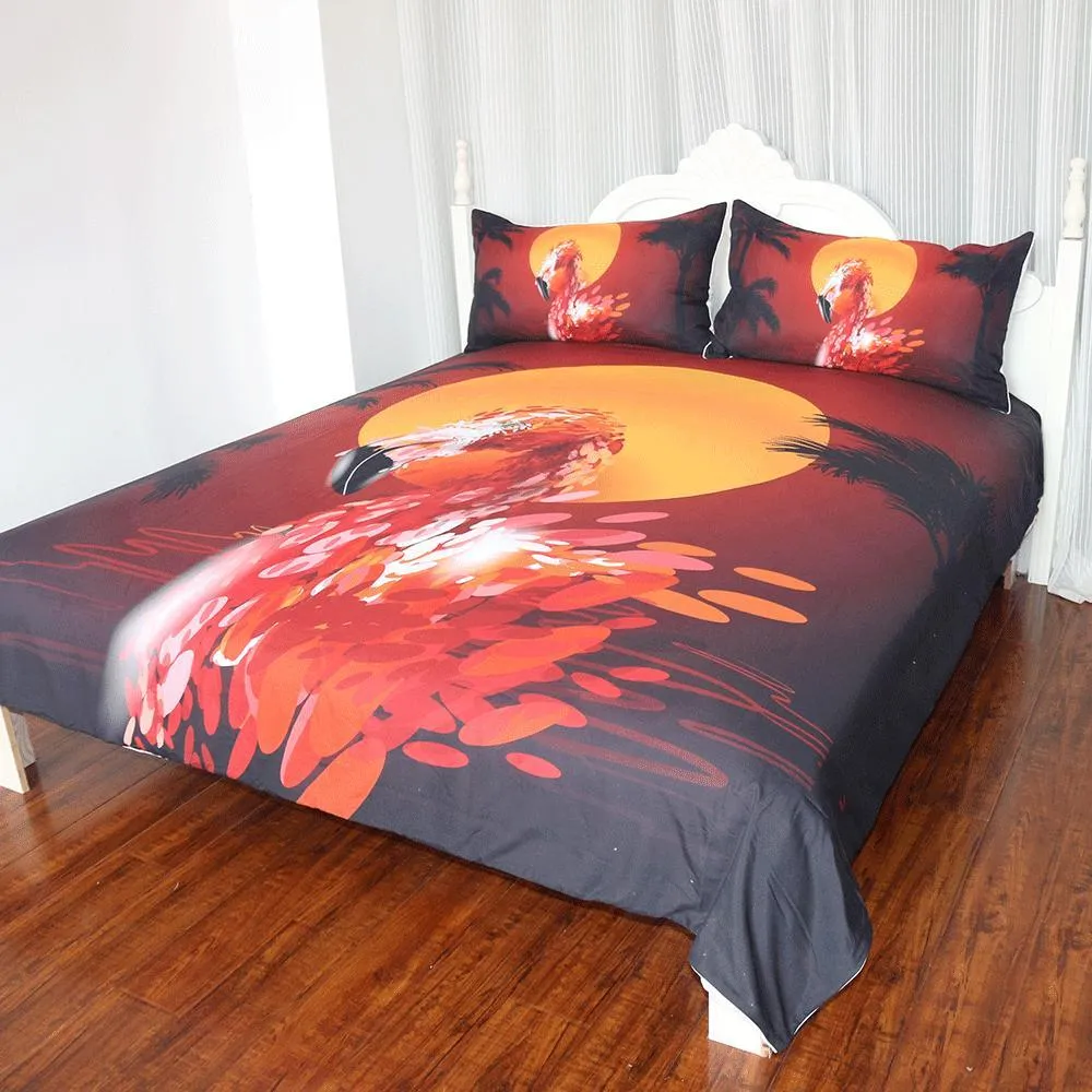 Flamingo Love Bedding Set