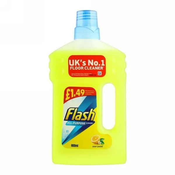 FLASH ALL PURPOSE CLEANER CRISP LEMONS 800ML