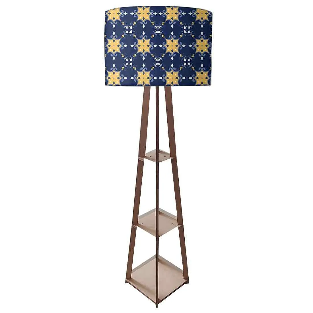 Floor Standing Lamps - Blue Yellow Design