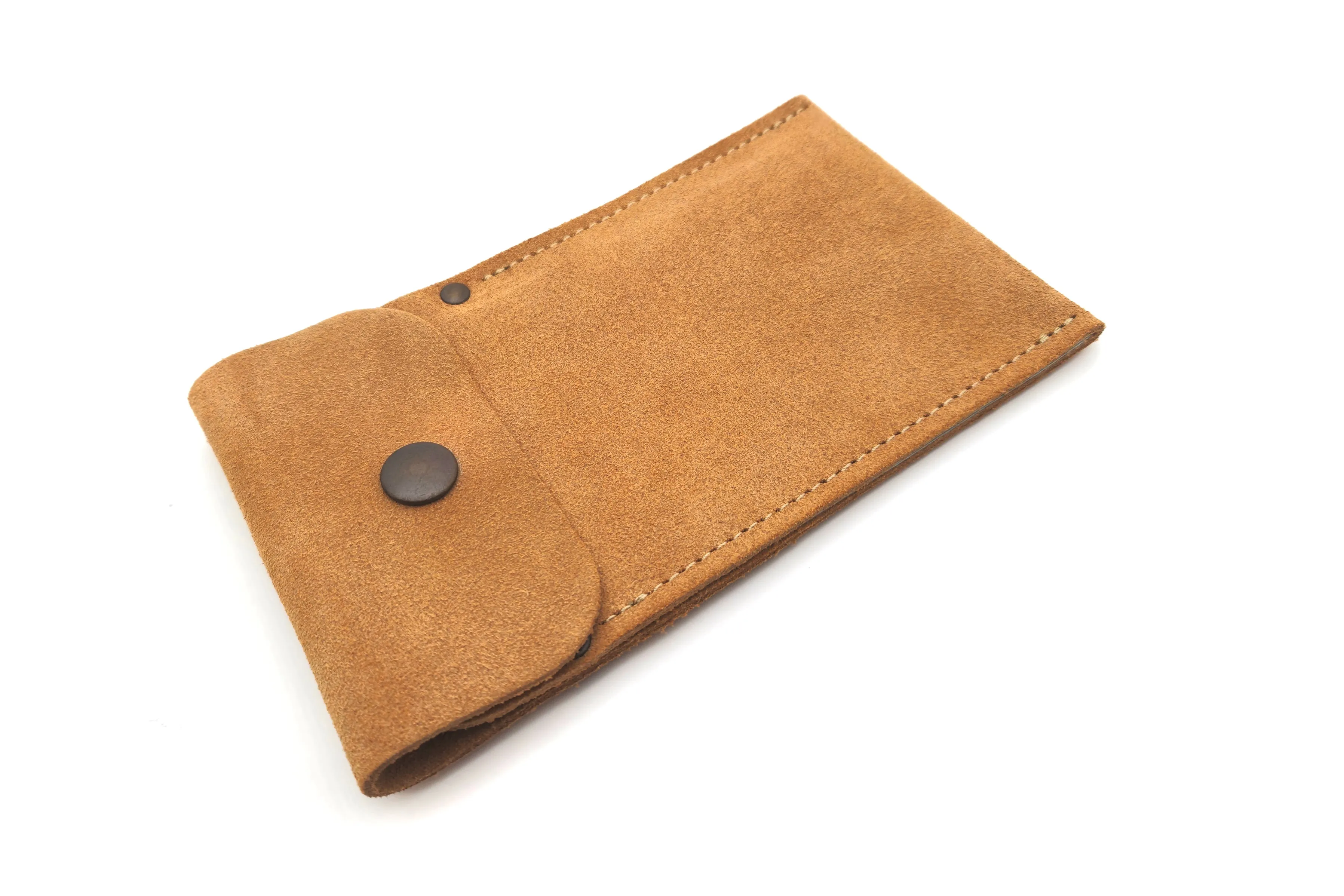 French Leather Cabinet Scraper Case Holder Wallet