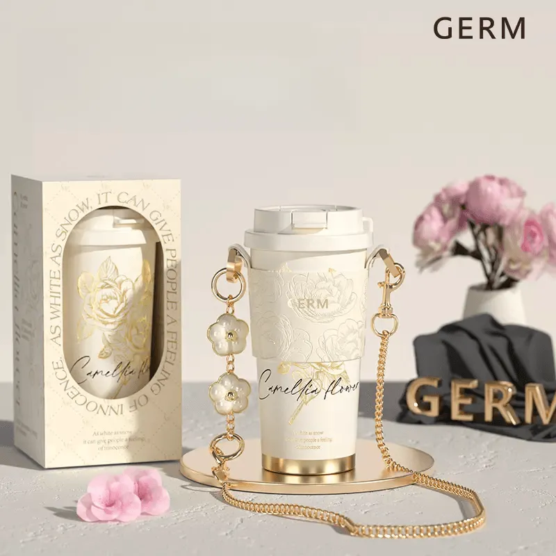 GERM Camellia Thermos Cup Water Bottle 500ml