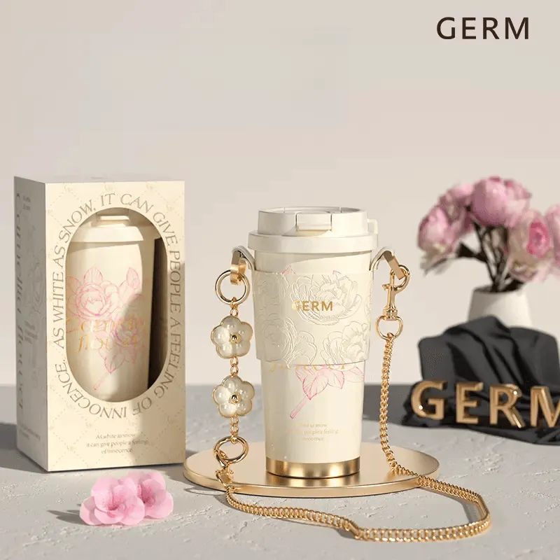 GERM Camellia Thermos Cup Water Bottle 500ml