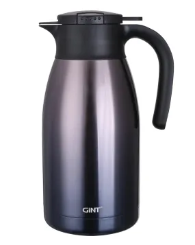 GiNT Stainless Steel Thermal Coffee Carafe with Lid/Double Walled Vacuum Thermos / 12 Hour Heat Retention-gradient,1.9L, Purple