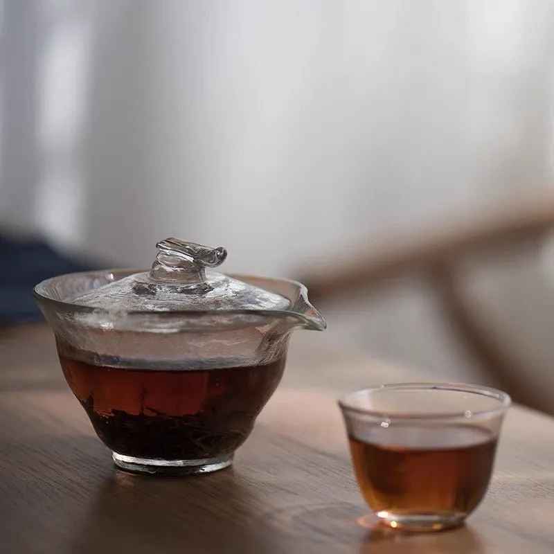 Gohobi Handmade Tea Glass Gaiwan  Hohin Teapot