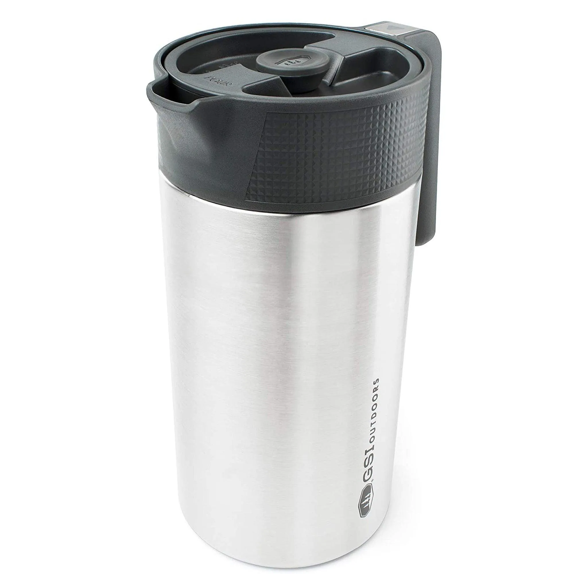 GSI Outdoors Glacier Stainless JavaPress French Press Camping Coffee Mug 30oz