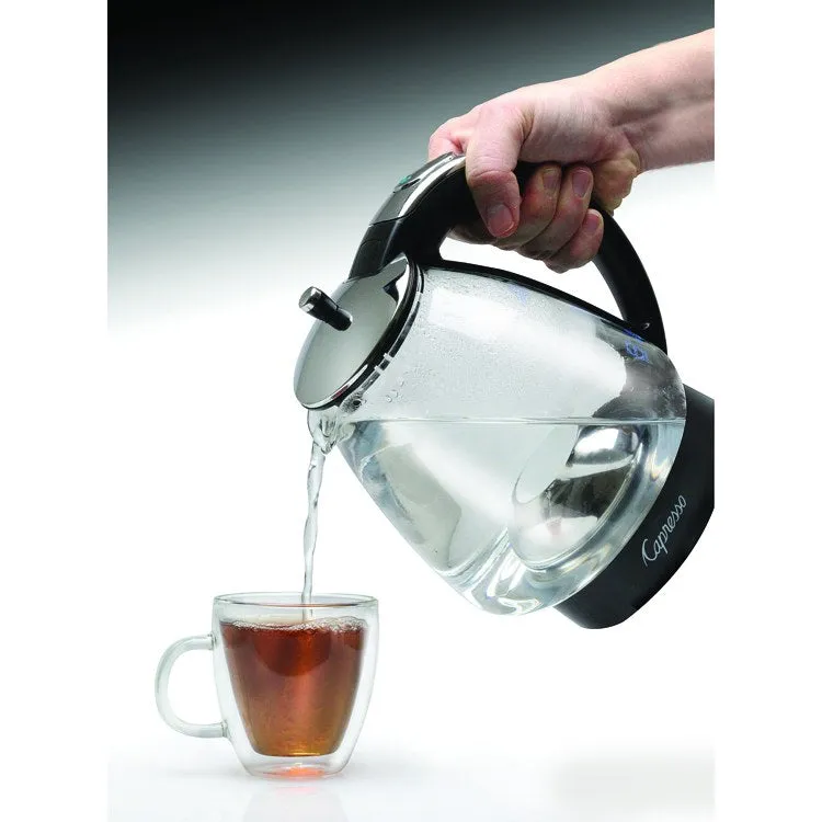 H2O Glass 6-cup (48 oz.) SCHOTT DURAN Rapid-Boil Glass Water Kettle