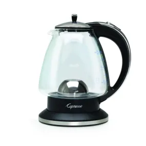 H2O Glass 6-cup (48 oz.) SCHOTT DURAN Rapid-Boil Glass Water Kettle