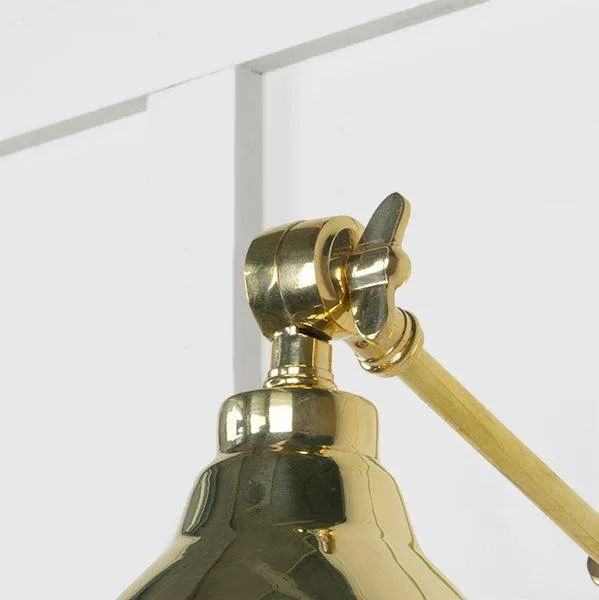 Hammered Brass Brindley Wall Light | From The Anvil