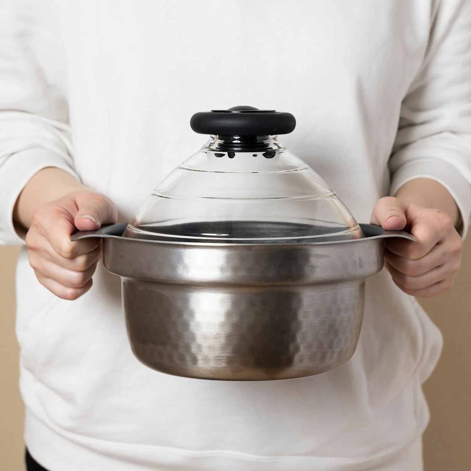 Hario Induction Rice Cooker Casserole with Glass Lid