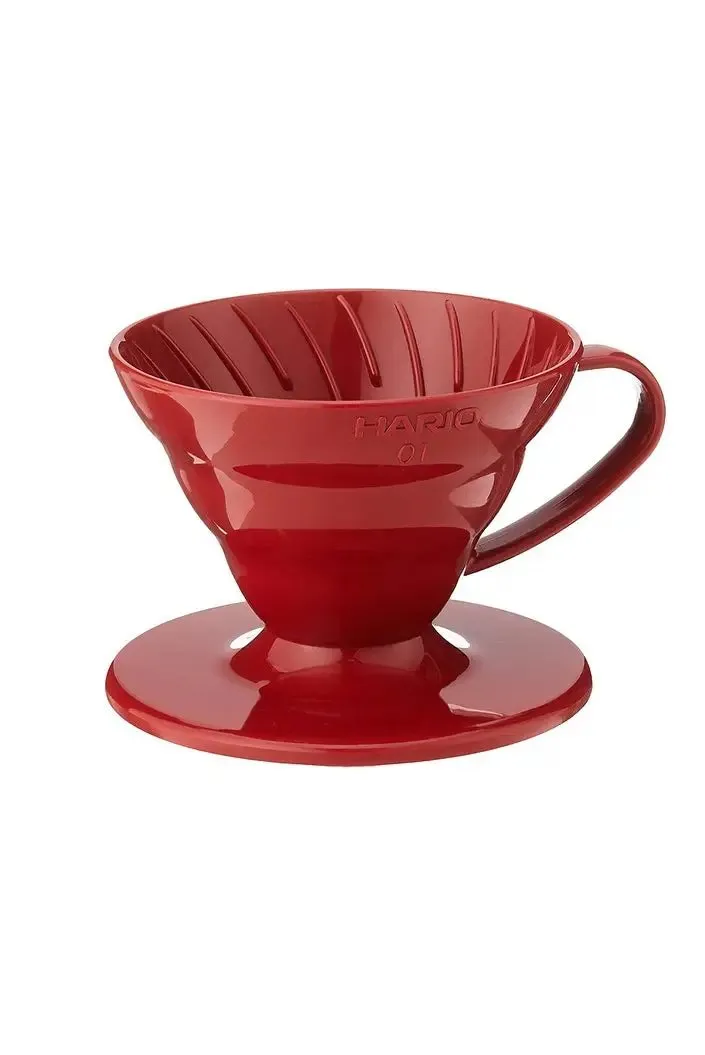 Hario V60 Plastic Dripper Coffee Maker (Red)