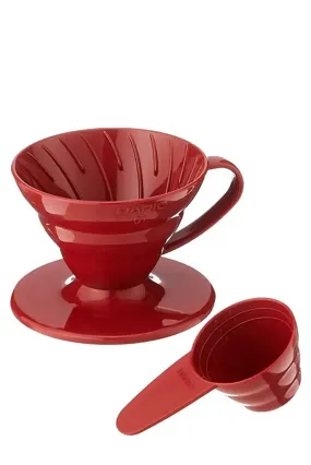 Hario V60 Plastic Dripper Coffee Maker (Red)