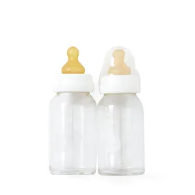 Hevea Glass Baby Bottle 120ml (set of 2)