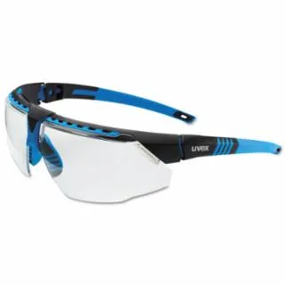 Honeywell Uvex- Avatar Eyewear, Clear Lens, Anti-Fog, Blue Frame