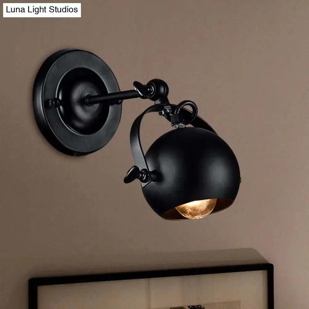 Industrial Wall Sconce with Metal Shade and Adjustable Arm - Perfect for Restaurants