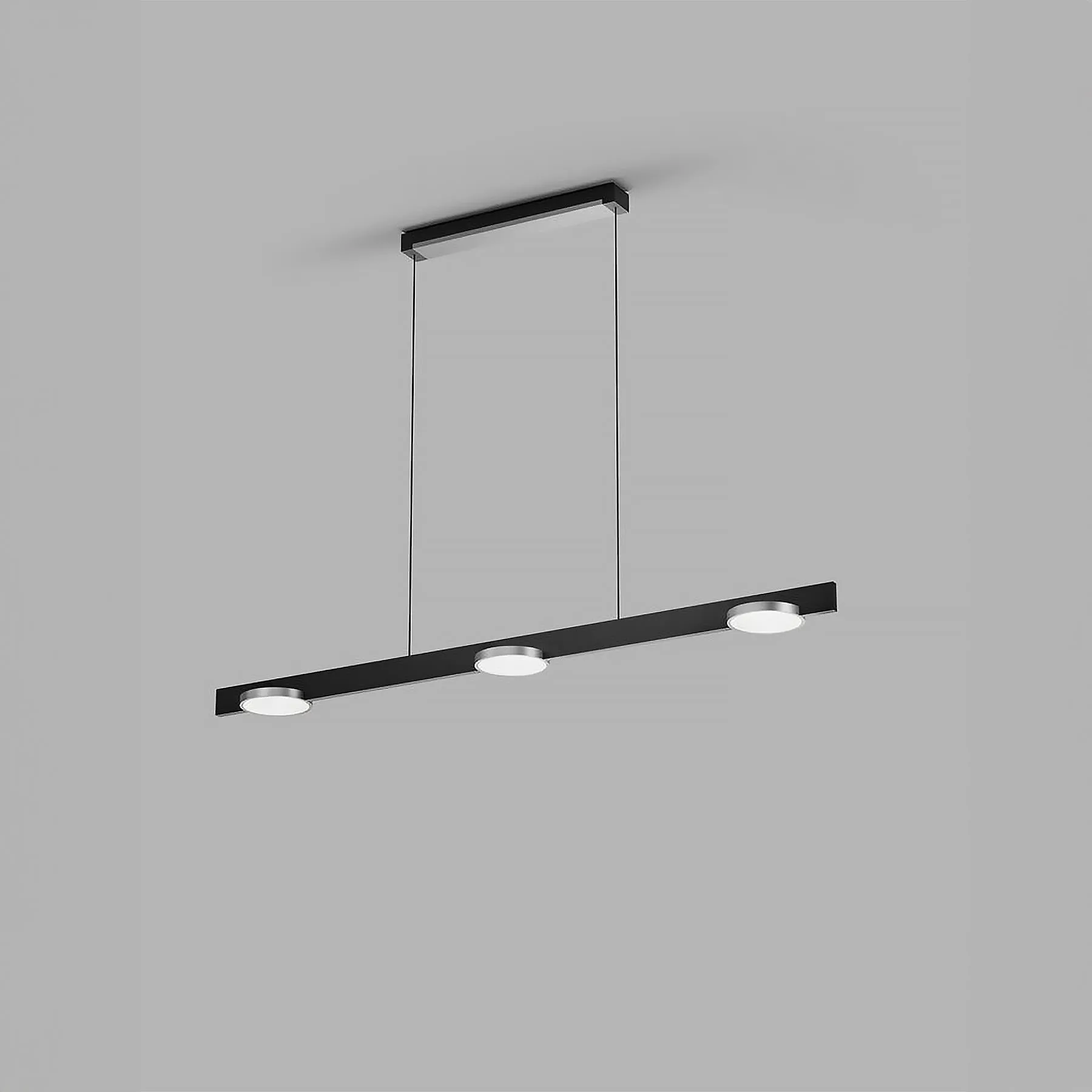 Inlay Linear Disc Pendant Light