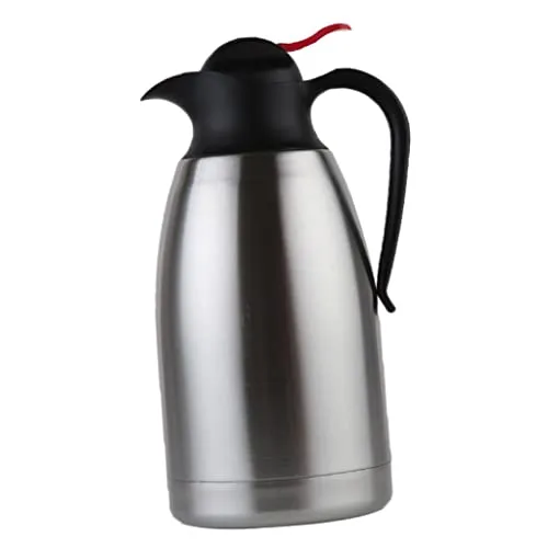 Insulation Thermal Coffee Carafe Home Water Bottle Pot Silver Vacuum 2L