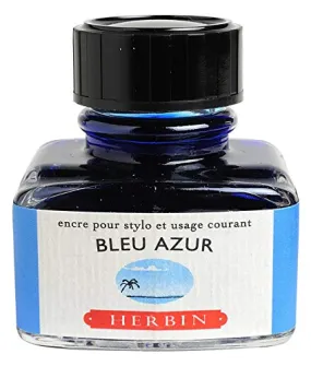 J. Herbin Bottle Ink - 30ml - Bleu Azur