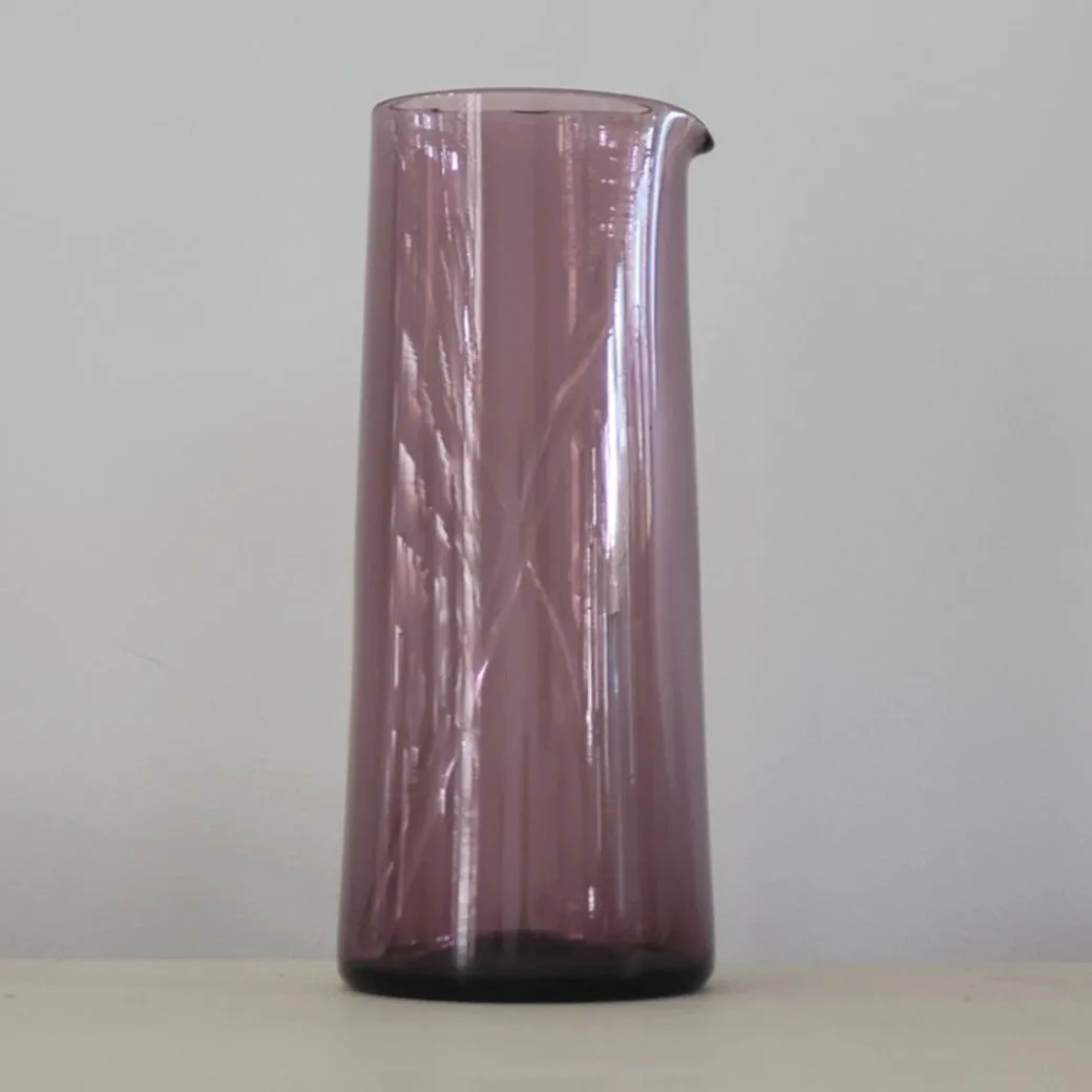 Katie-Ann Houghton Handblown ‘Block’ Glass Carafe With Stirrer