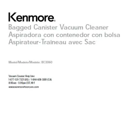 Kenmore Air Purifier User Manual Model-BC3060