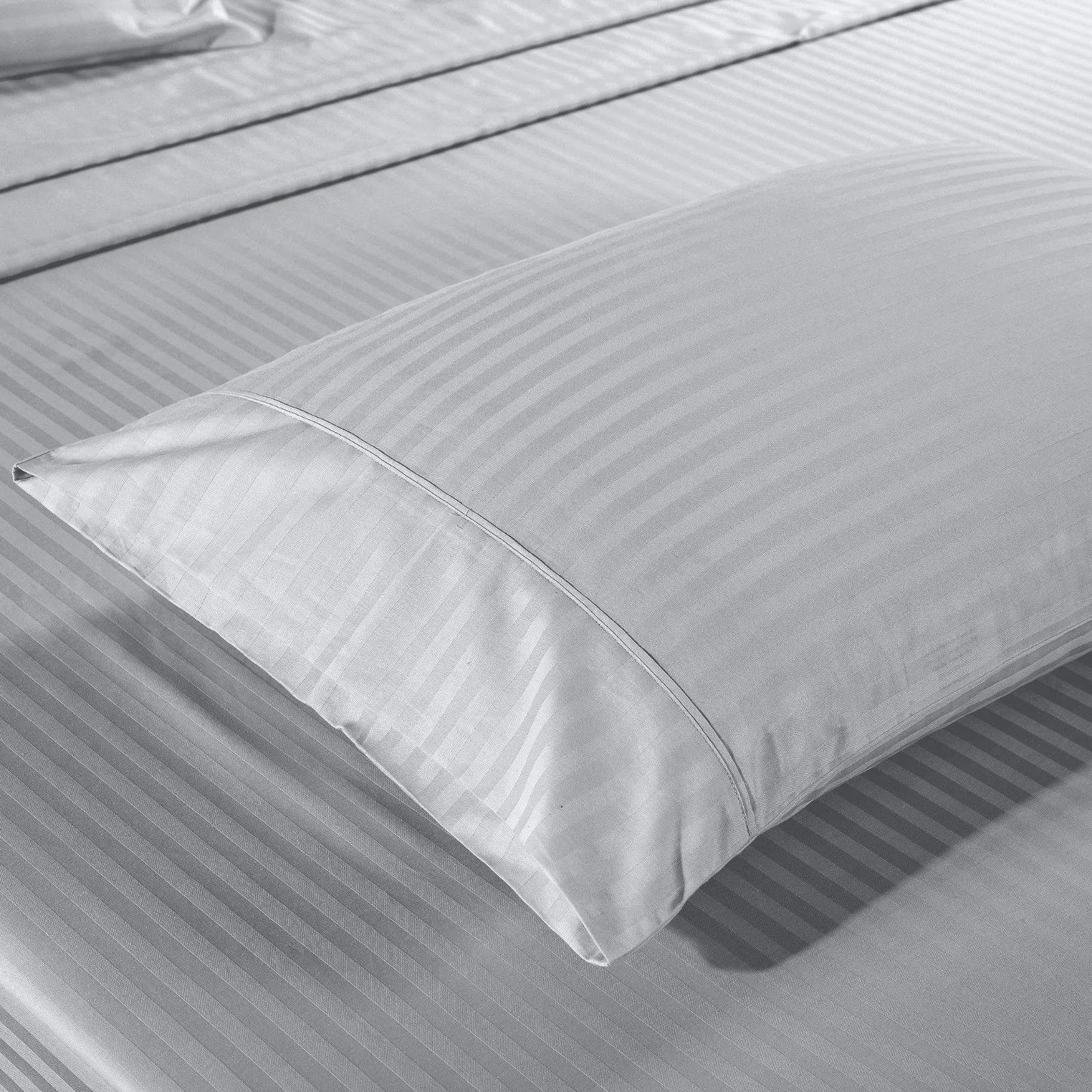 Kensington 1200 Thread Count 100% Egyptian Cotton Sheet Set Stripe Hotel Grade Double Silver