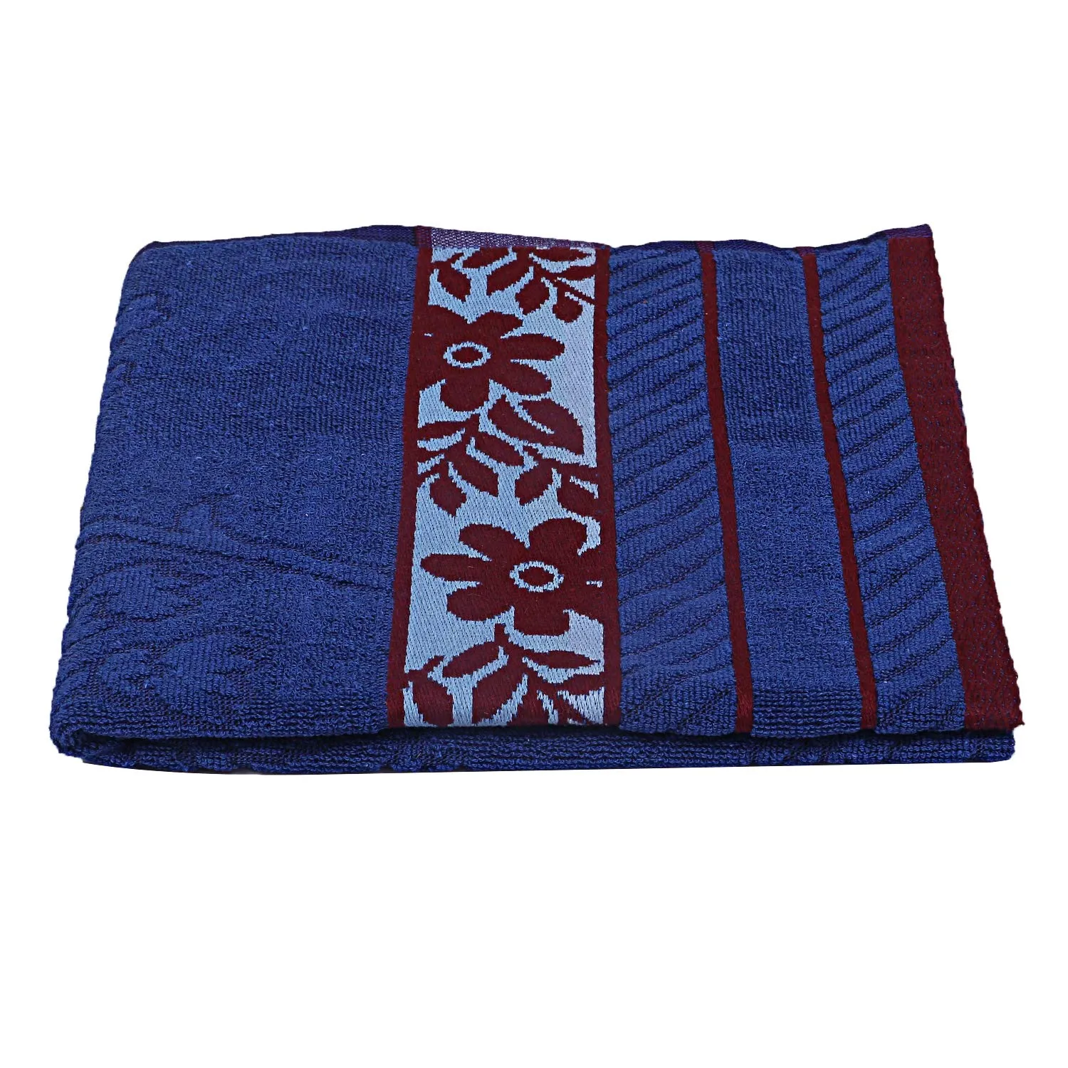 Kuber Industries 100% Cotton 2 Pieces Bath Towel 27" x54” (Blue) -CTKTC28906