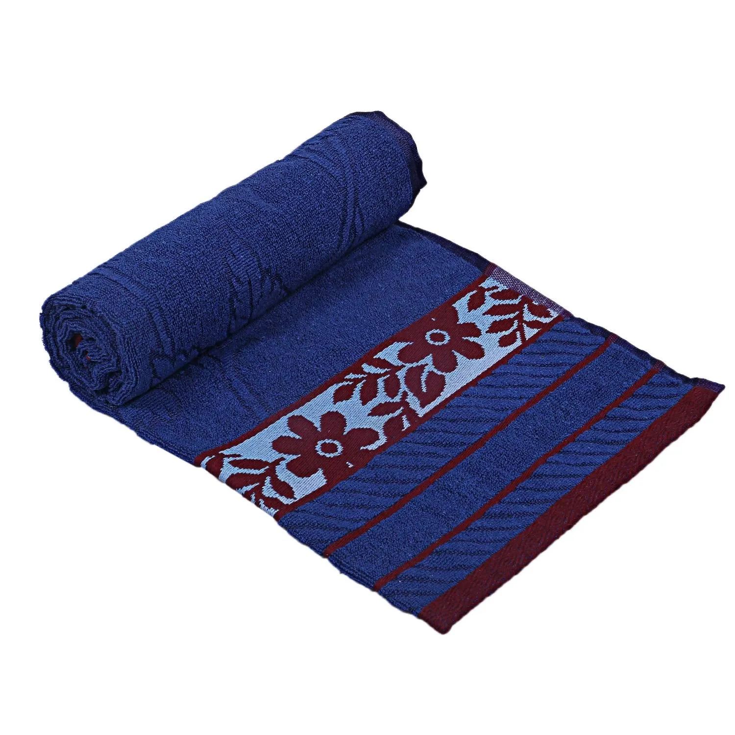 Kuber Industries 100% Cotton 2 Pieces Bath Towel 27" x54” (Blue) -CTKTC28906