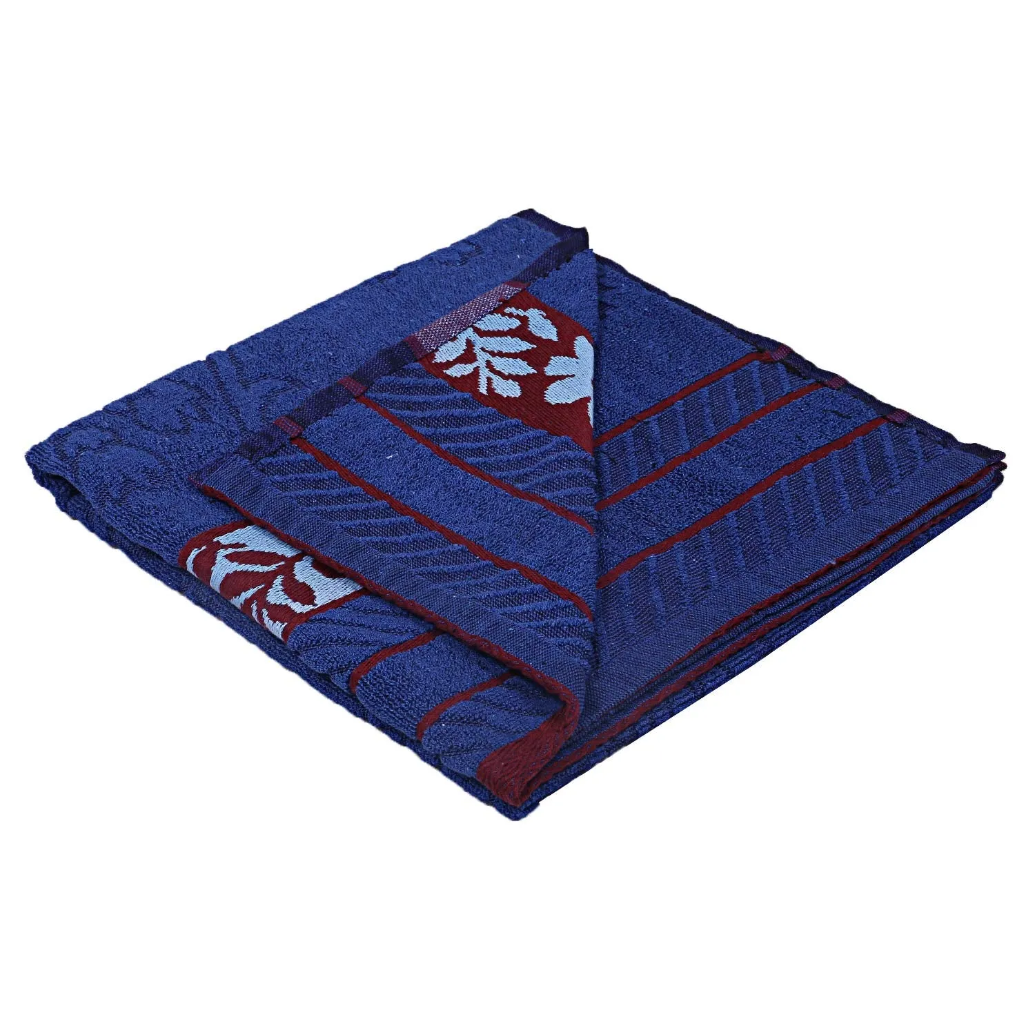 Kuber Industries 100% Cotton 2 Pieces Bath Towel 27" x54” (Blue) -CTKTC28906