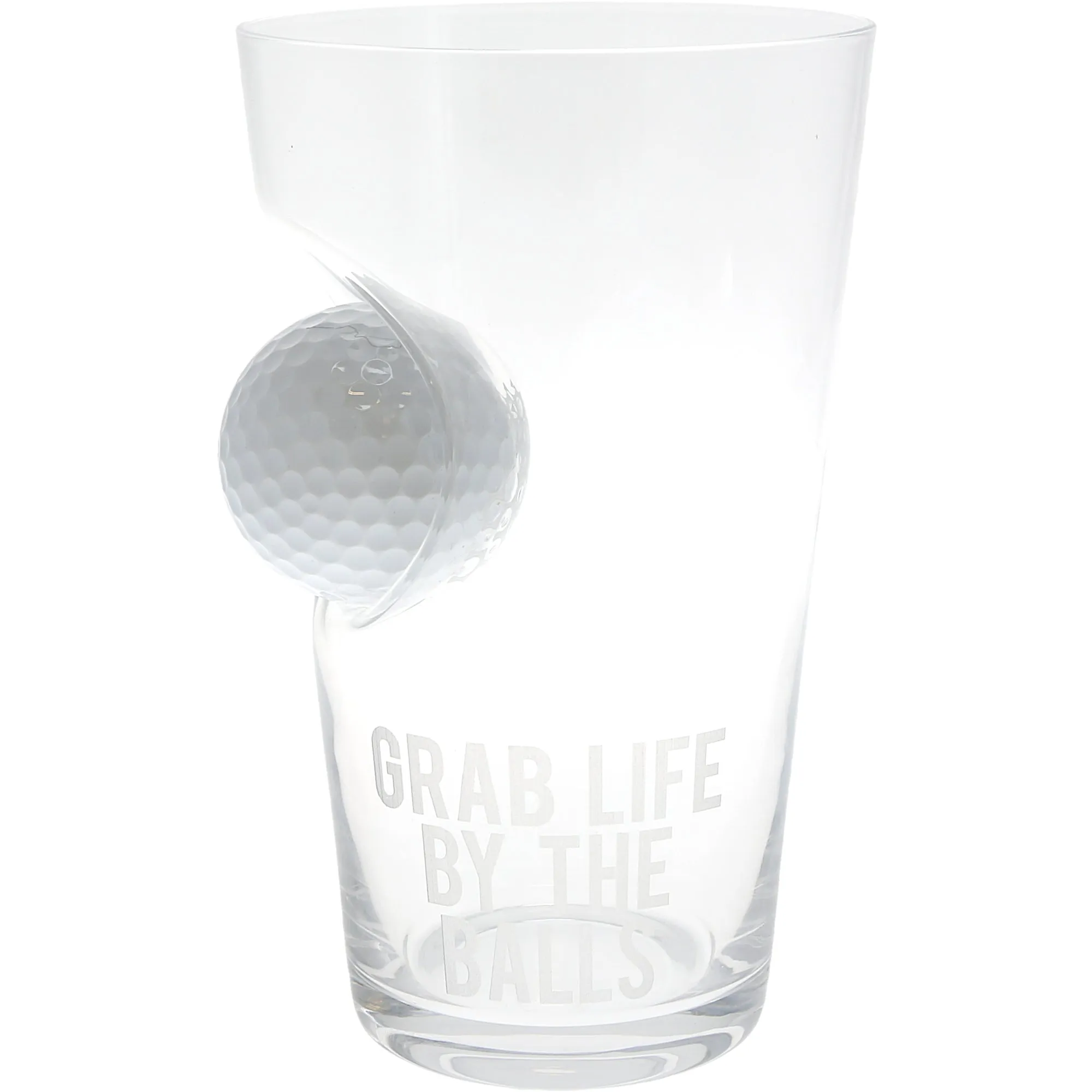 Life 15 oz Golf Ball Glass