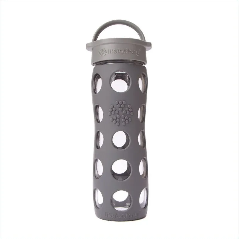 Lifefactory 16 oz Glass Beverage Bottle in Graphite