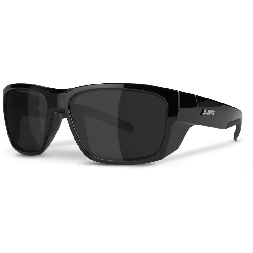 LIFT Safety EFU-21BKS Fusion Safety Glasses - Gloss Black Frame - Smoke Anti-Fog Lens