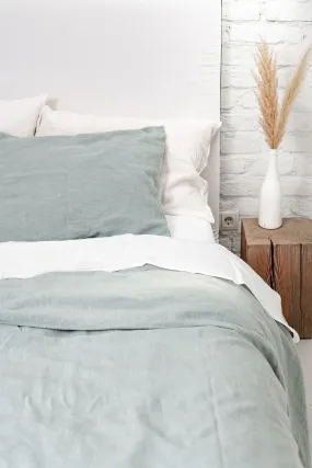 Linen Pillowcase Sage Green