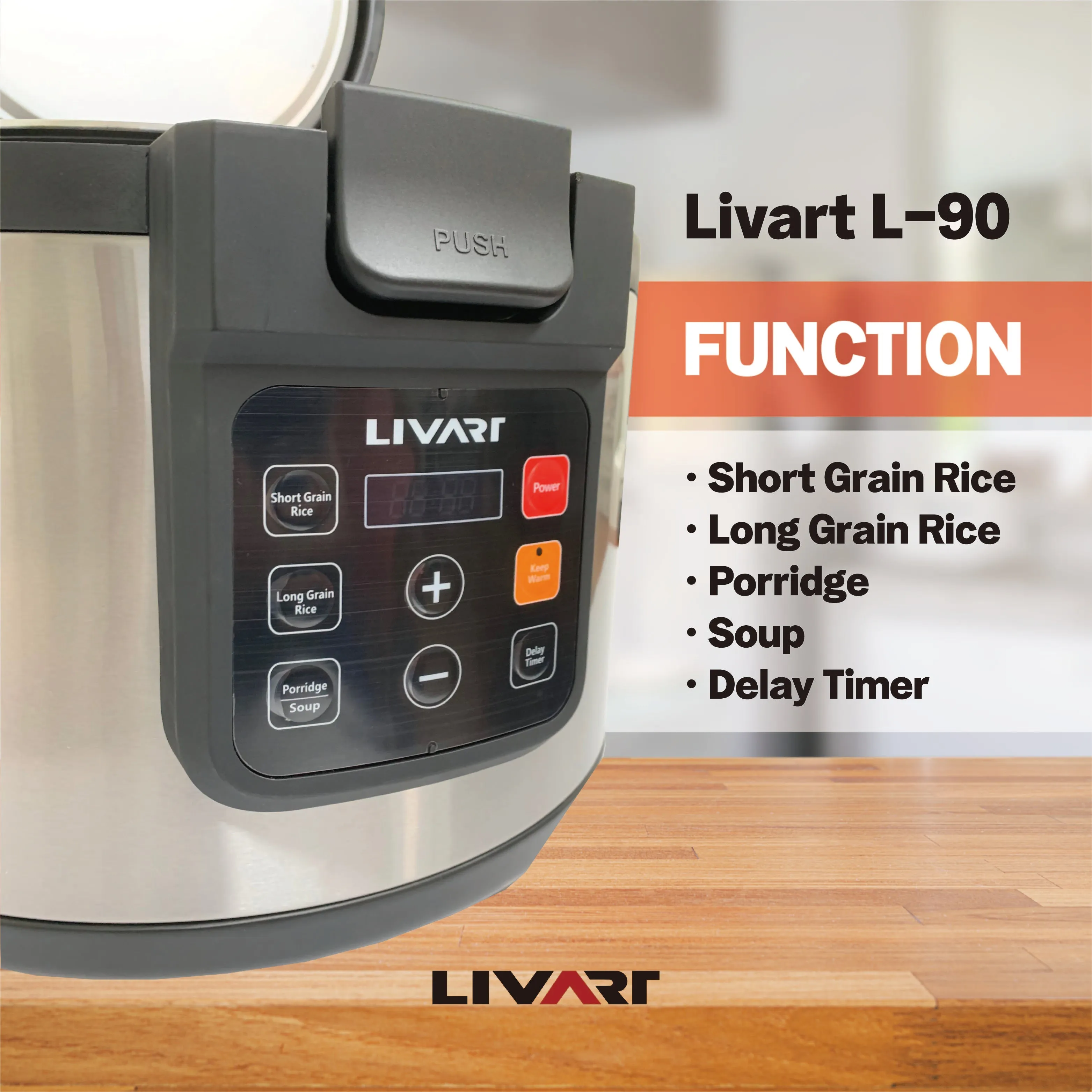 Livart Commercial 45 Cup Rice Cooker